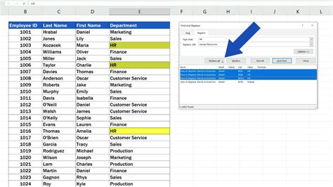 how to replace a word in all excel sheets