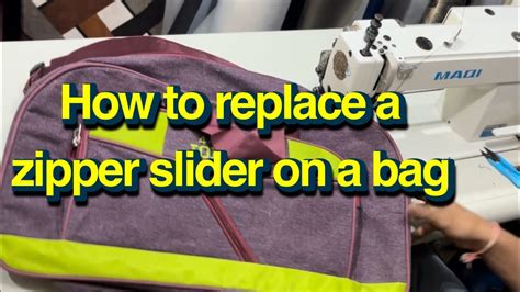 How To Replace A Zipper Slider On A Backpack