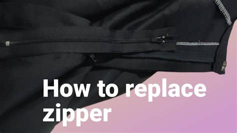 How To Replace A Zipper Youtube