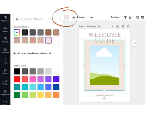 how to replace an image in canva design