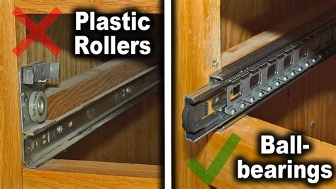 how to replace ball bearing drawer slides