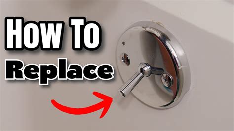 How To Replace Bathtub Overflow Plate With Trip Lever