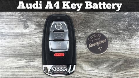 how to replace battery in audi a4 key fob 2016