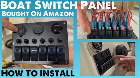 how to replace boat switch panel