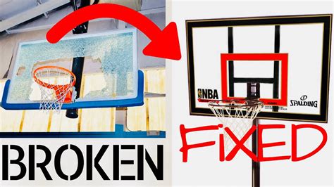 How To Replace Broken Basketball Backboard