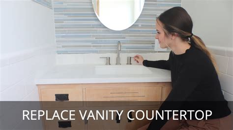 How To Replace Counter Top In Bathroom