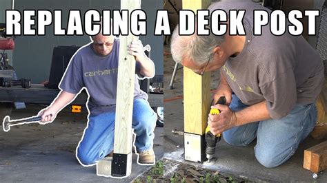 How To Replace Deck Post In Concrete