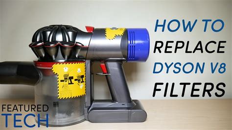 how to replace dyson v8 absolute filter