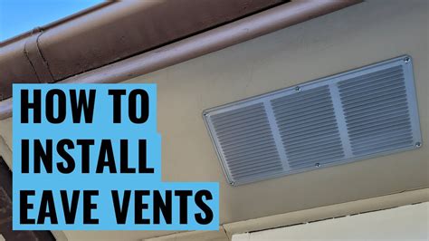 How To Replace Eave Vents