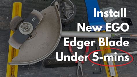 How To Replace Ego Edger Blade