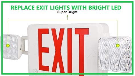 How To Replace Emergency Exit Sign