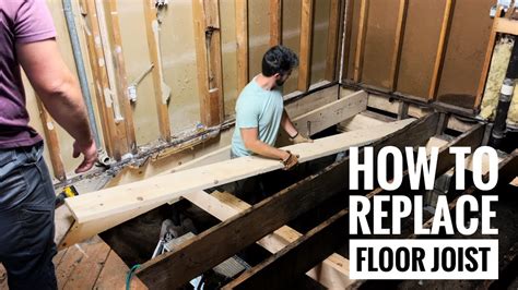 how to replace floor joists
