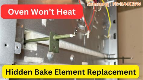 How To Replace Hidden Bottom Heating Element In Oven