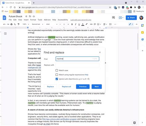 how to replace image on google docs