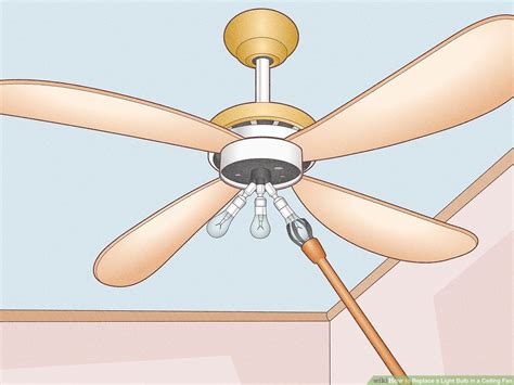 How To Replace Light Bulb On Ceiling Fan