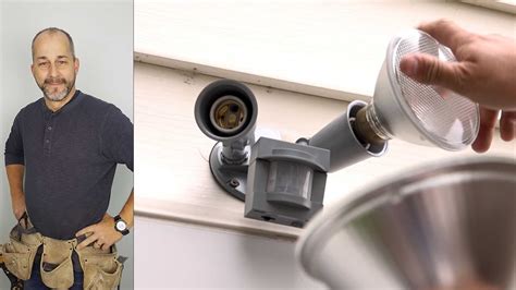 how to replace motion sensor flood light