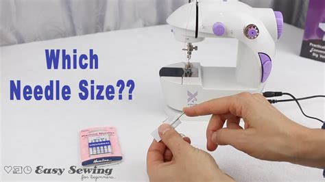 How To Replace Needle In Mini Sewing Machine