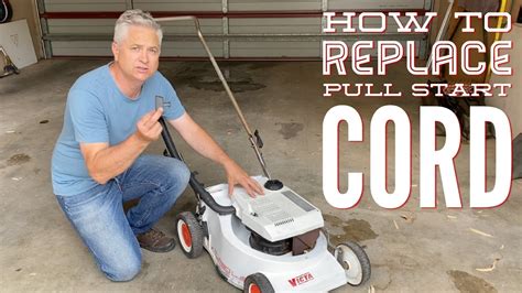 How To Replace Pull Cord Victa Mower