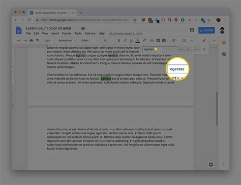 how to replace specific words in google docs