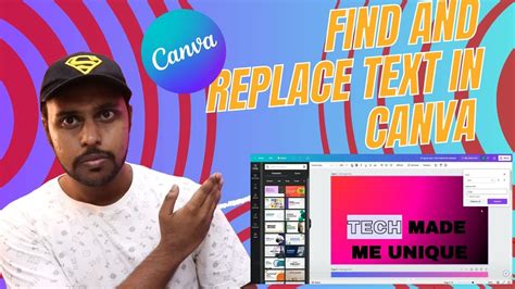 how to replace text in canva