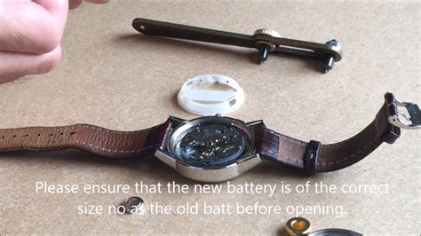 how to replace the back of a fossil watch