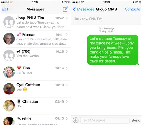 how to reply to a group text message on iphone