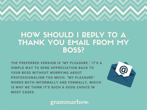 how to reply to thanks email from boss