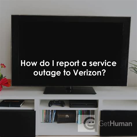 how to report an outage to verizon