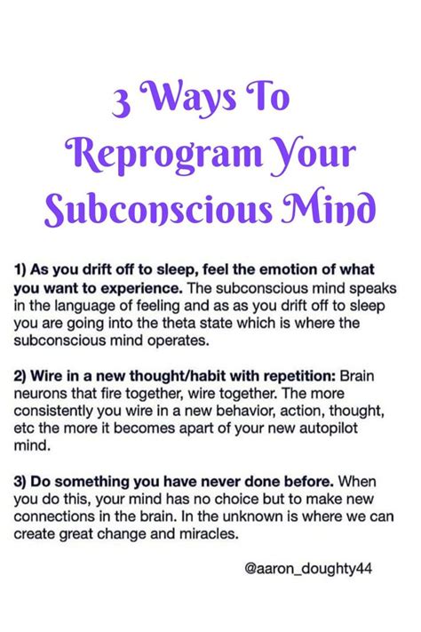 how to reprogram the subconscious mind with affirmations