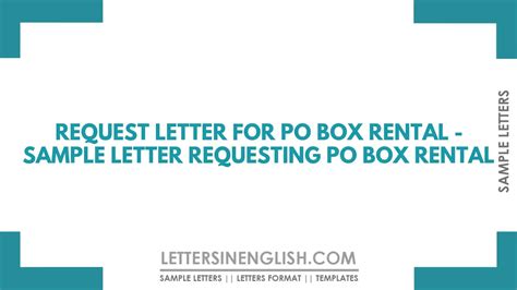 How To Request A Po Box