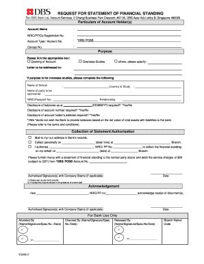 how to request bank statement from dbs