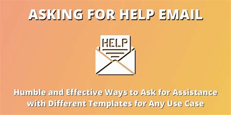 how to request help via email