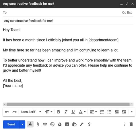 how to request someone in email