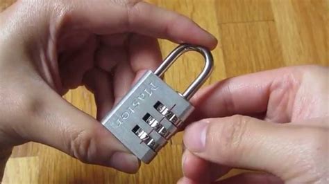 how to reset a combination lock without the code