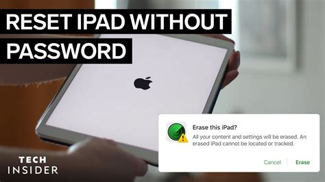 how to reset a locked ipad without passcode