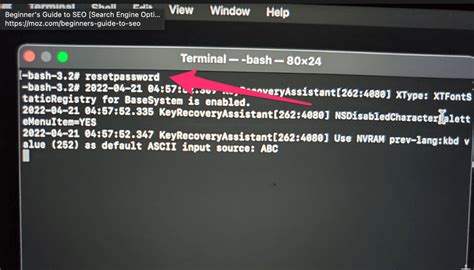 how to reset admin password on mac with terminal