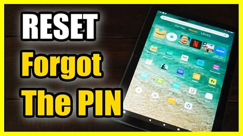 how to reset amazon fire tablet passcode