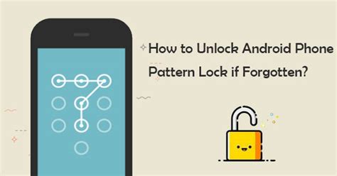 how to reset android pattern lock if forgotten