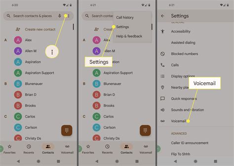 how to reset android voicemail password