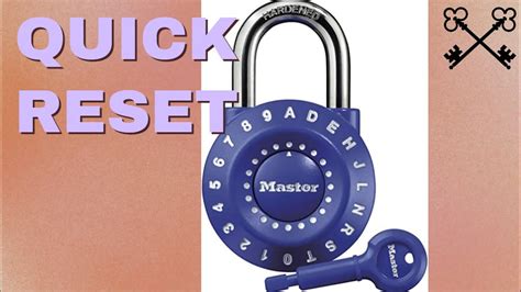 how to reset combination lock without old code