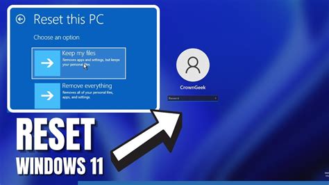how to reset computer without admin password windows 11