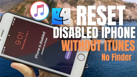 how to reset disabled iphone without itunes or passcode