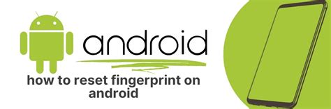 how to reset fingerprint on android
