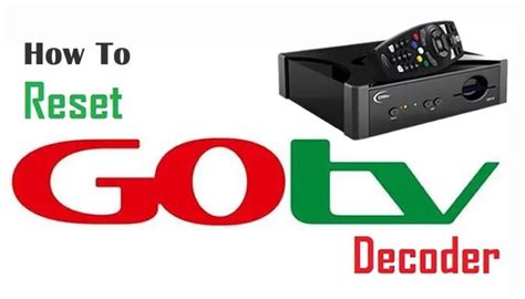 how to reset gotv decoder to factory settings
