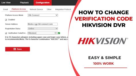 how to reset hikvision dvr verification code