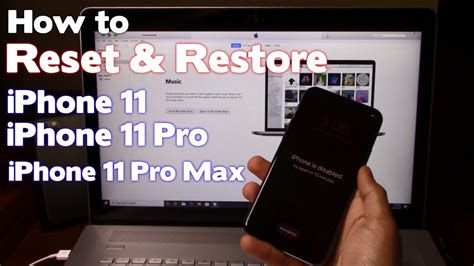 how to reset iphone 11 pro max if you forgot passcode