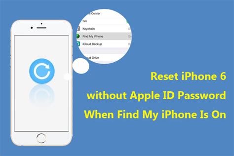 how to reset iphone 6 without apple id or passcode