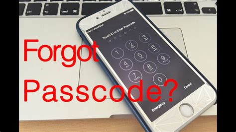 how to reset iphone 6s forgot passcode