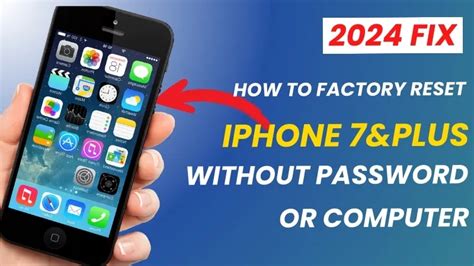 how to reset iphone 7 without passcode and computer