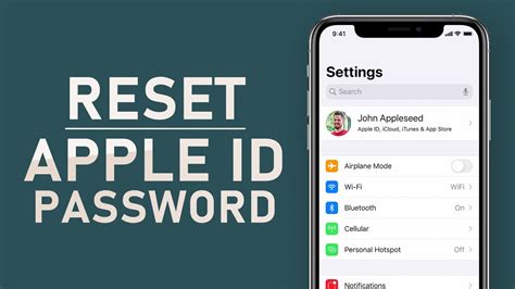 how to reset iphone password using apple id
